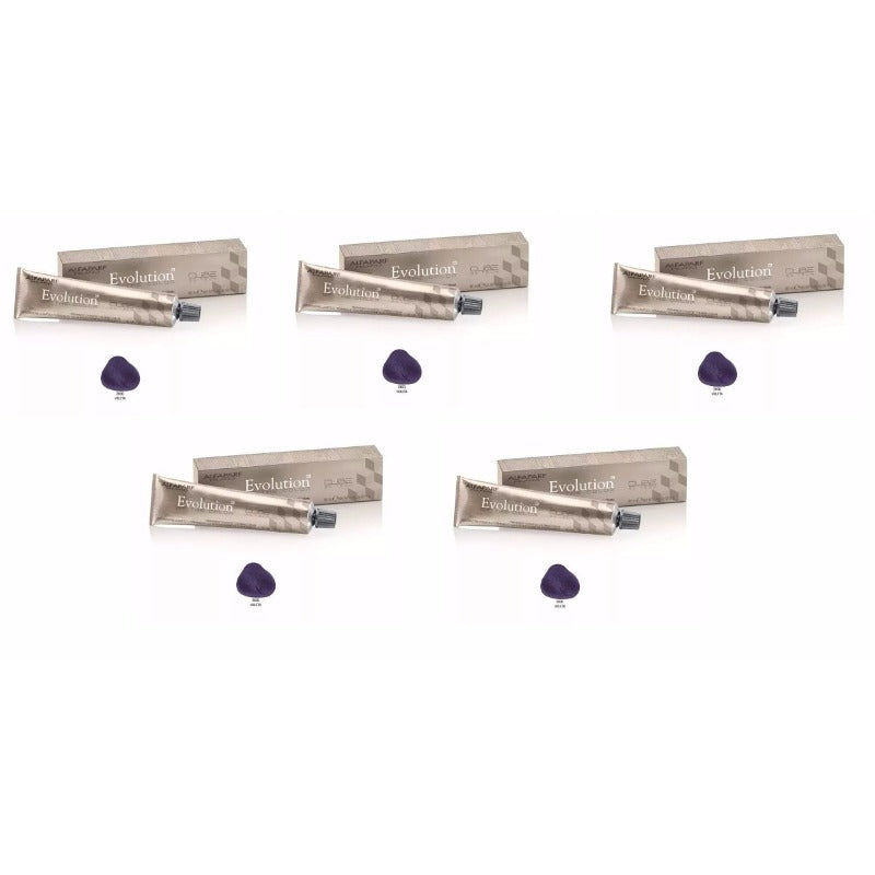 Kit 5 Tintas Evolution Color Of Cube 3d 60ml 2000 Violeta