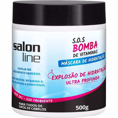 Salon Line Sos Máscara - Bomba De Vitaminas 500g + Brinde