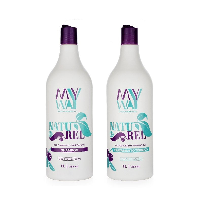 Naturel Selagem Termica Organica Sem Formol My Way Kit