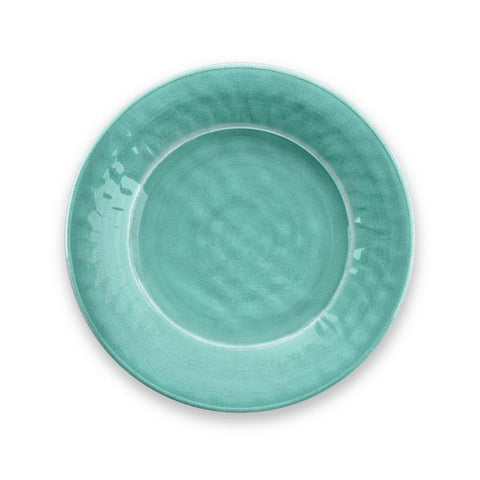 Kit 4 Prato De Sobremesa Melamina Tarhong Turquesa 22cm
