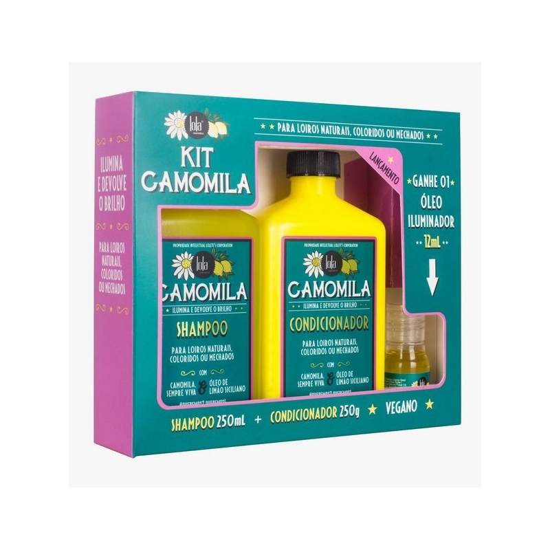 Lola Kit Camomila Shampoo + Condicionador + Óleo Iluminador