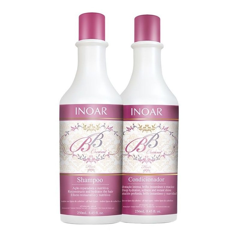Inoar Kit Duo 250ml Bb Cream # 9 Beneficio # Cabelo Perfeito