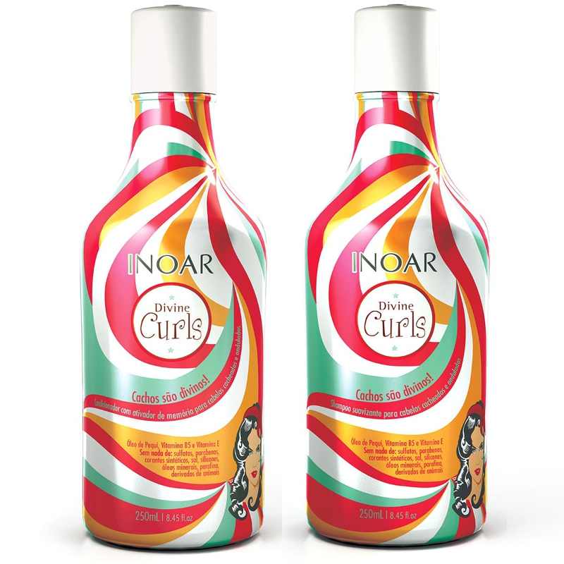 Inoar Kit Duo Divine Curls Shampoo, Condicionador 2x250ml