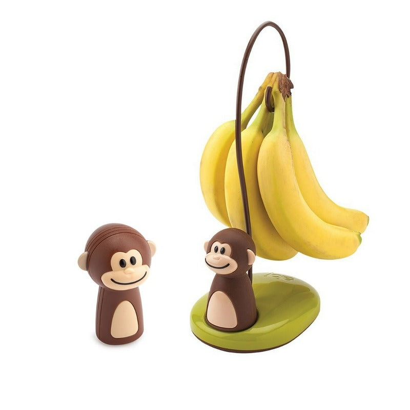 Kit Suporte Mesa Para Banana + Kit 5 Colheres Dosadora Joie