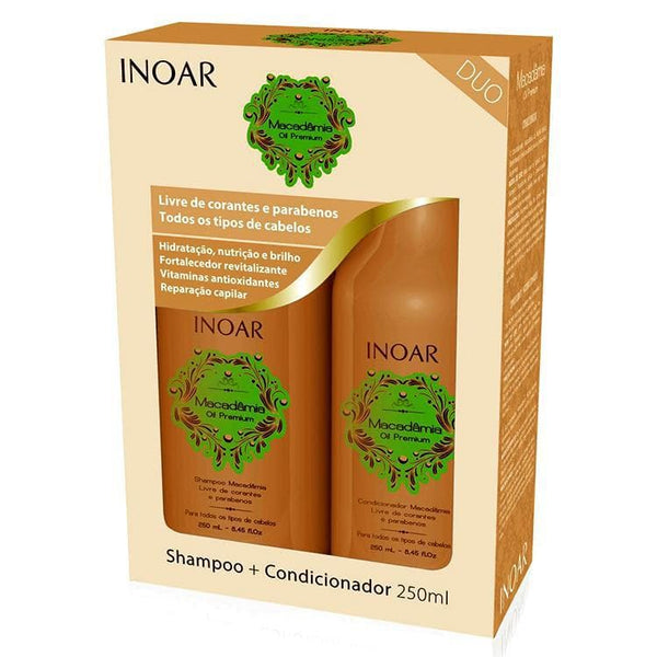 Inoar Macadâmia Oil Premium Kit Tratamento Diário 250ml