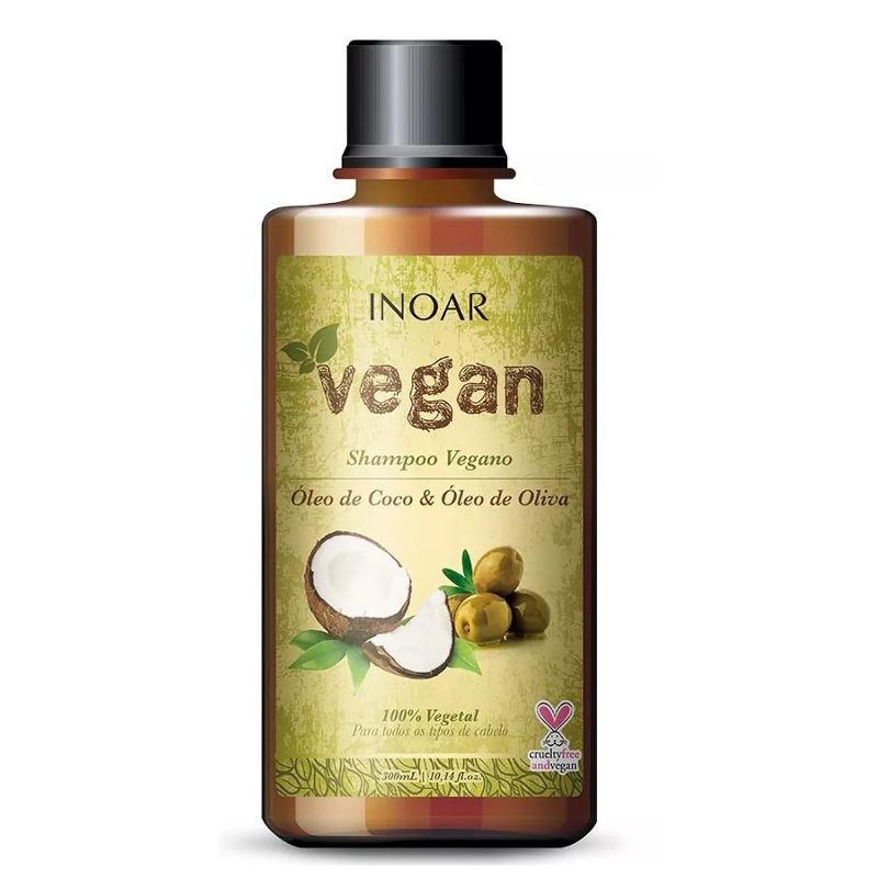 Shampoo Vegano Inoar Vegan 300ml 100% Vegetal