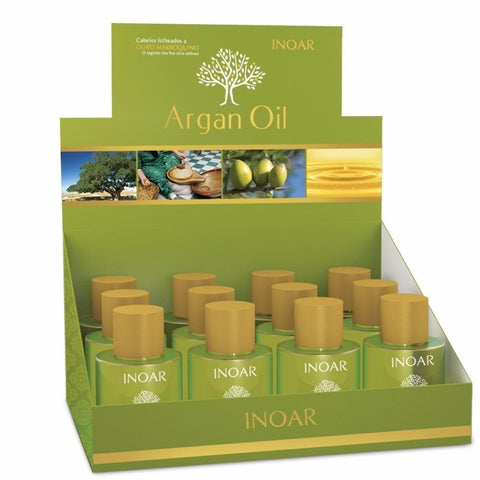 Óleo de Argan Inoar Ampola 7ml - Display c/ 12 Unidades