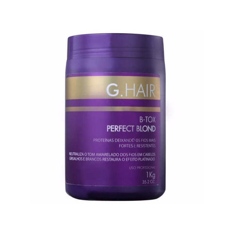 G Hair B-tox Perfect Blond 1kg Cabelo Loiro Ou Descoloridos