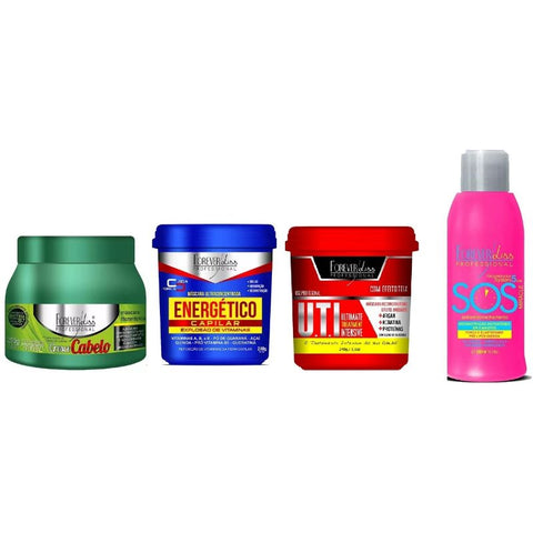 Kit Forever Sos+uti+energético+cresce Cabelo