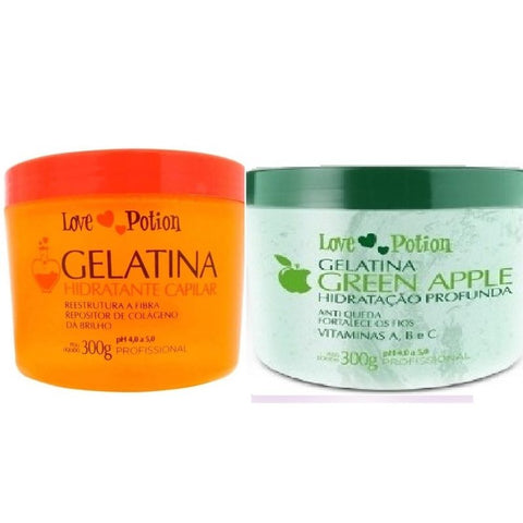 Gelatina Green Apple + Tradicional Love Potion 300g + 1 Oleo