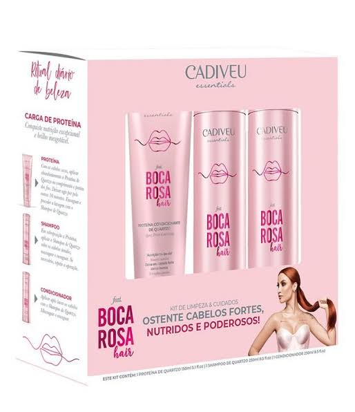 Kit Cadiveu Professional Boca Rosa Hair Quartzo Full