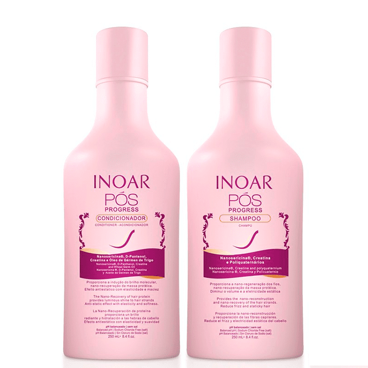 Inoar Kit Duo Pós Progress Shampoo + Condicionador 250ml